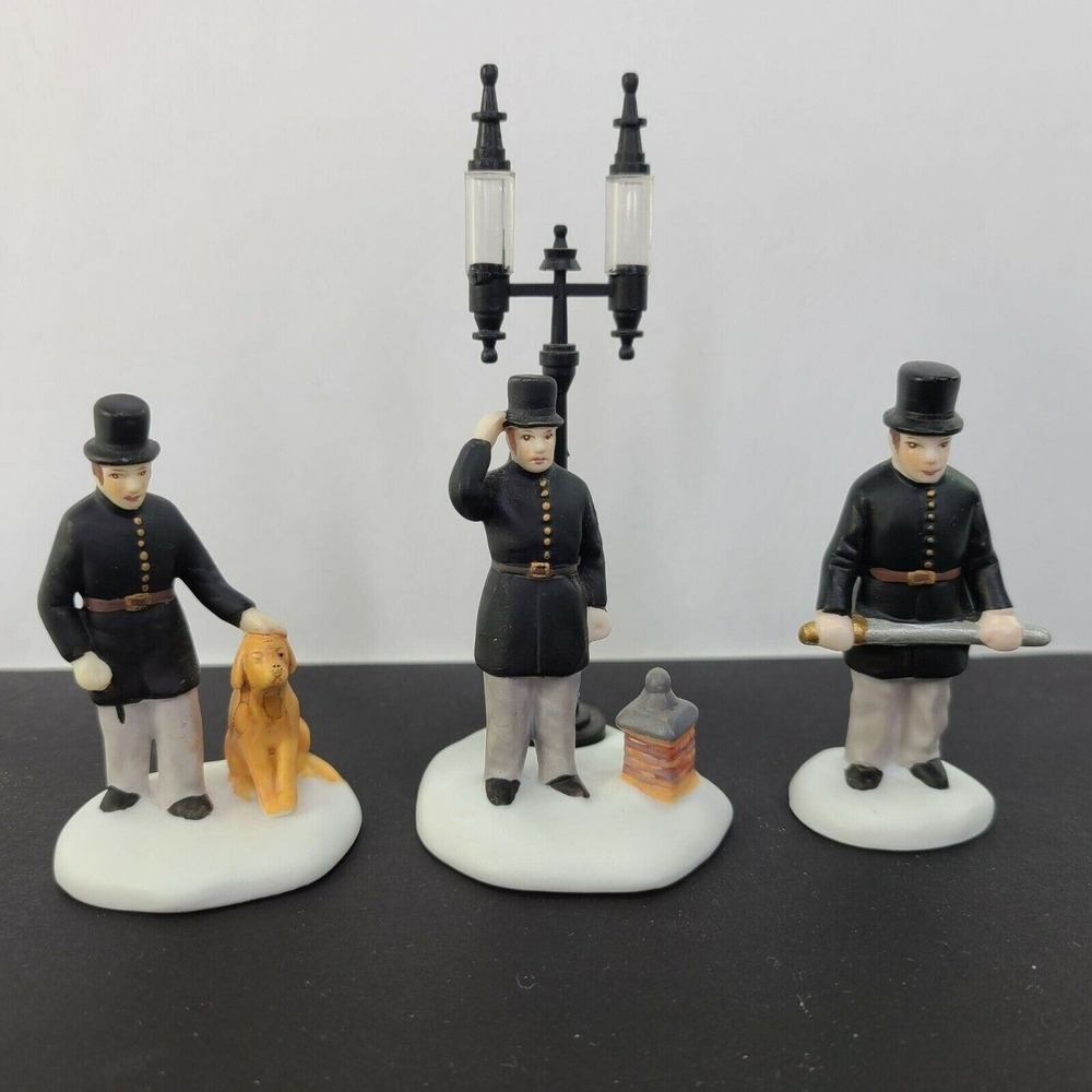 Department 56 Constables 55794 Set 3 Retired Dept 56 Heritage Village Vtg READ